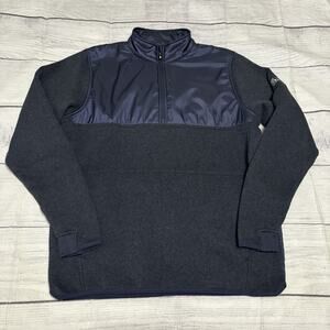 Footjoy Mens Size Large Quarter Zip Fleece Pullover Blue Embroidered The General